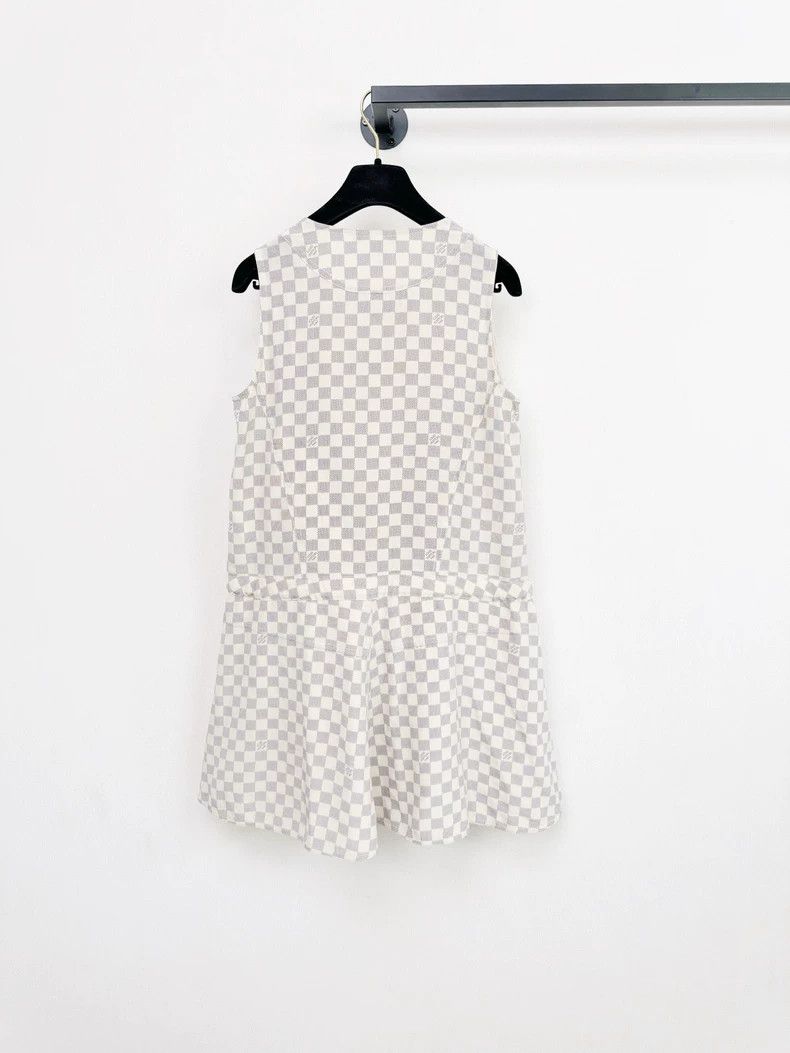 Louis Vuitton Louis Vuitton Checkerboard Mini Dress Size S / US 4 / IT 40 - 6 Thumbnail
