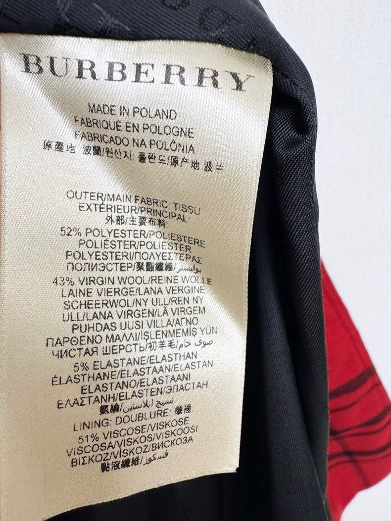 Burberry Burberry Wool Plaid Trench Coat Size S / US 4 / IT 40 - 5 Thumbnail