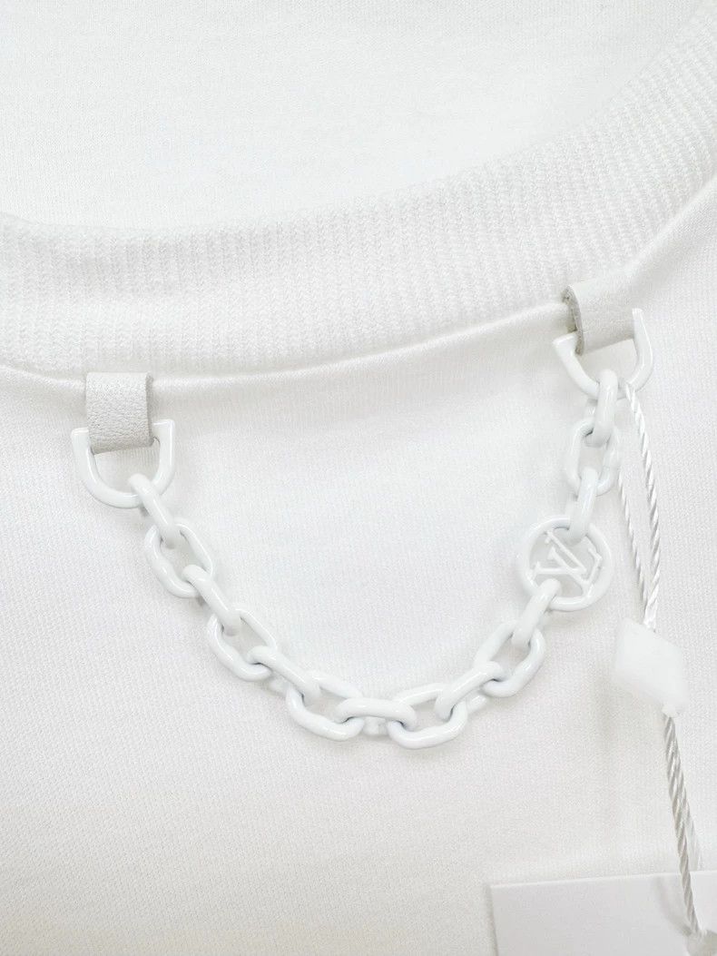 Louis Vuitton Louis Vuitton White Short Sleeve Top Size L / US 10 / IT 46 - 2 Thumbnail