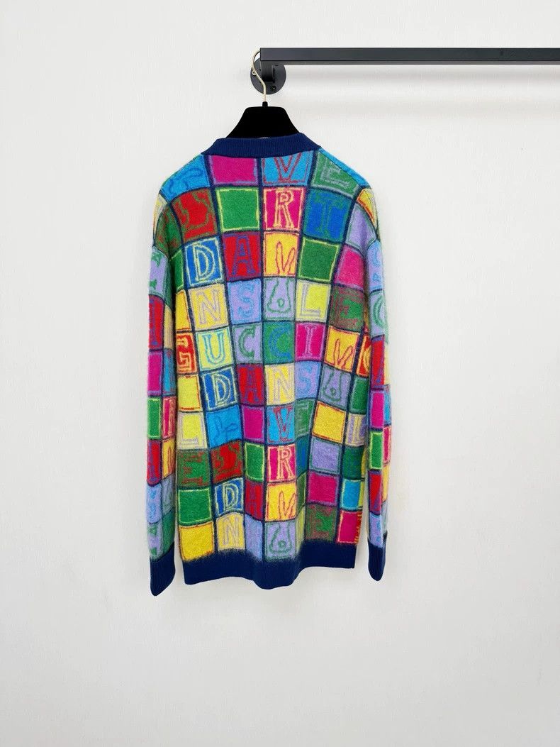 Gucci Gucci Multicolor Checkerboard Cardigan S Size S / US 4 / IT 40 - 7 Thumbnail