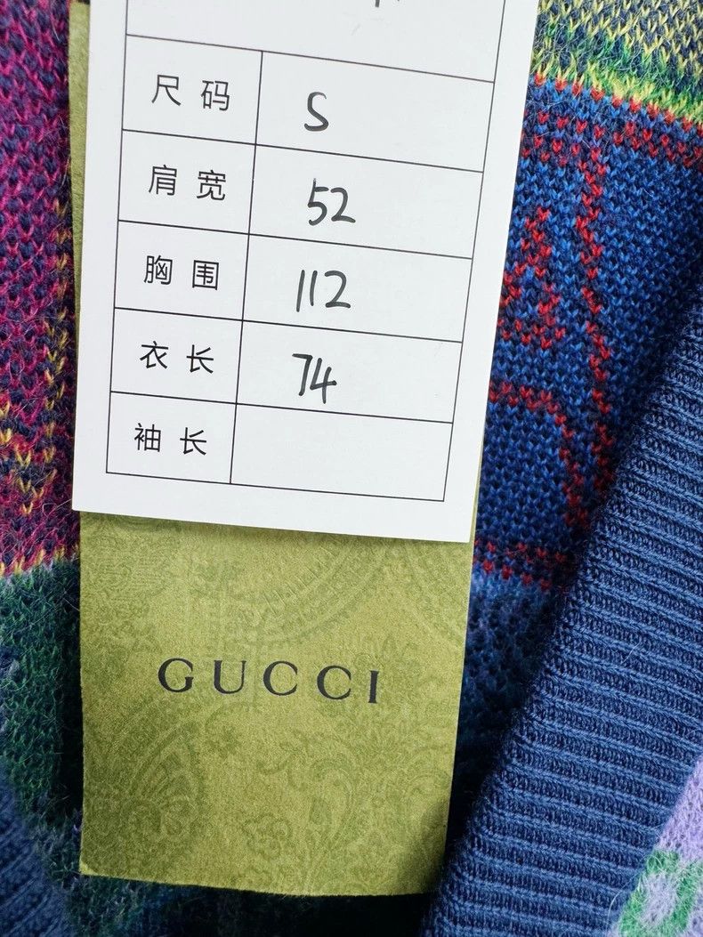 Gucci Gucci Multicolor Checkerboard Cardigan S Size S / US 4 / IT 40 - 3 Thumbnail