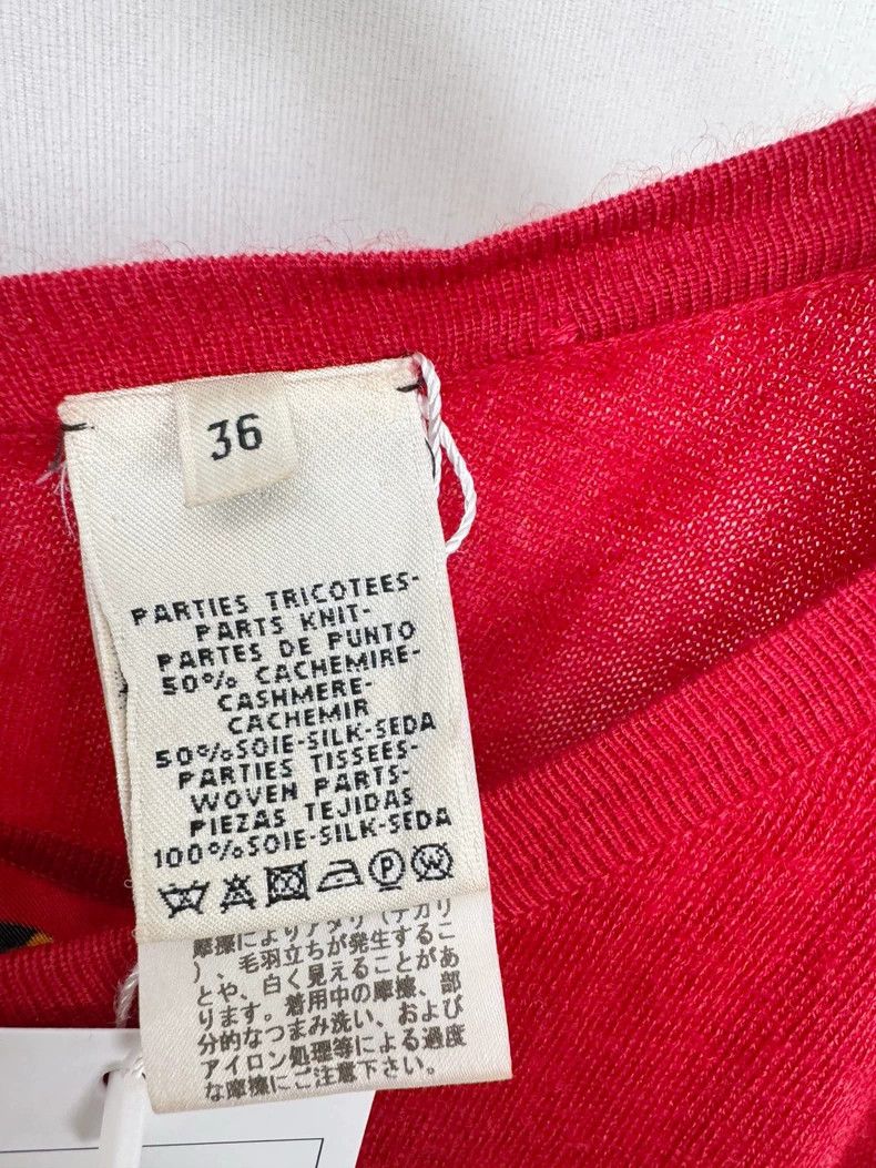 Hermes Hermes Cashmere Silk Sweater Red Size S / US 4 / IT 40 - 3 Thumbnail
