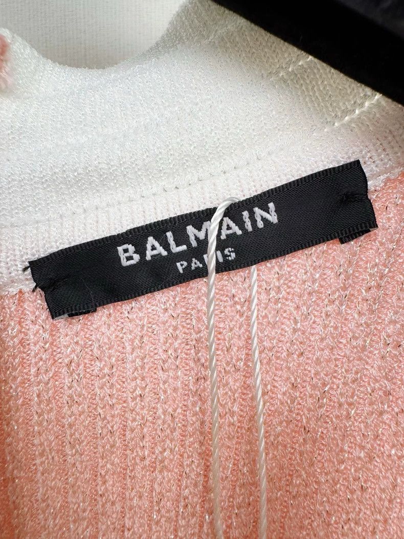 Balmain Balmain Pink Knit Cardigan Dress Size S / US 4 / IT 40 - 2 Thumbnail