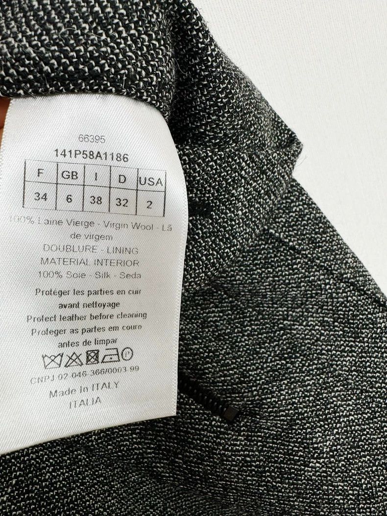 Dior Dior High-Waist Wool Silk Pants Size 34" / US 12 / IT 48 - 5 Thumbnail
