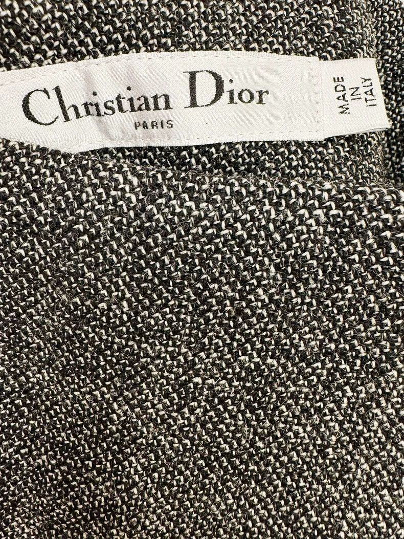 Dior Dior High-Waist Wool Silk Pants Size 34" / US 12 / IT 48 - 4 Thumbnail