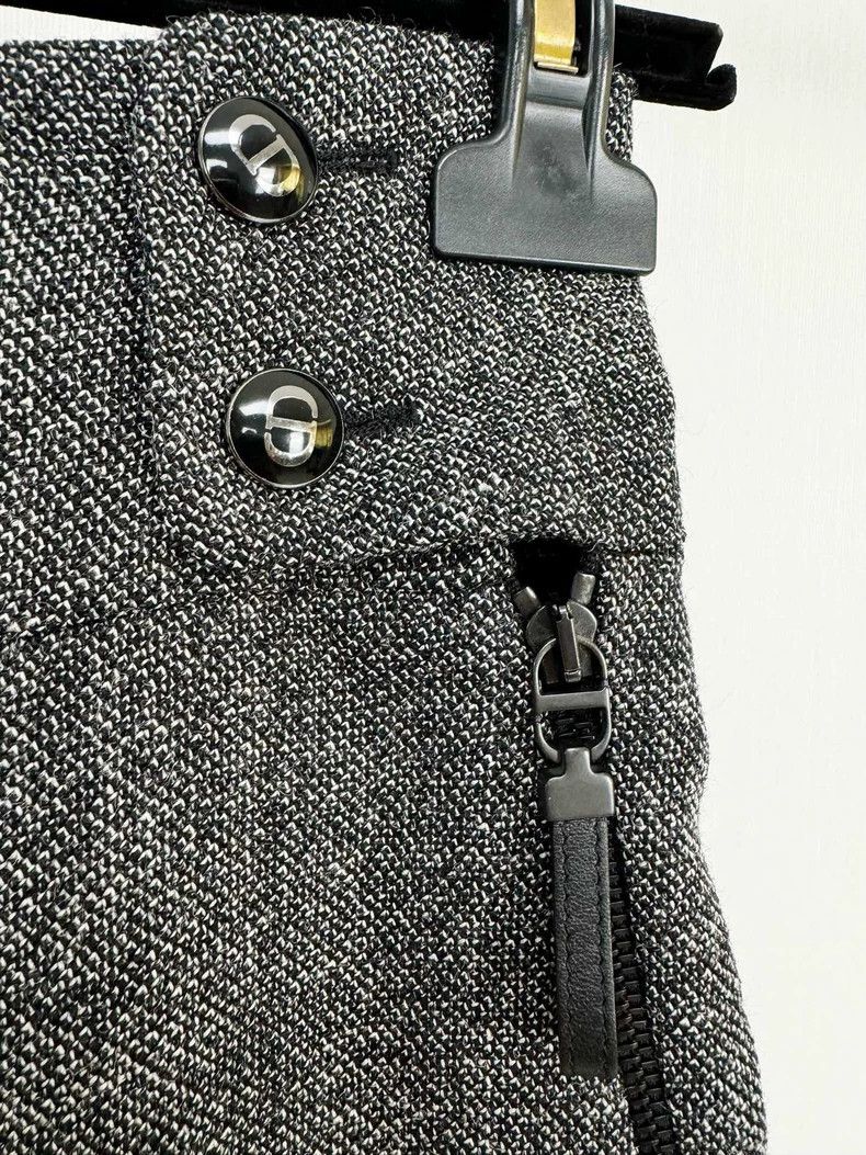 Dior Dior High-Waist Wool Silk Pants Size 34" / US 12 / IT 48 - 3 Thumbnail