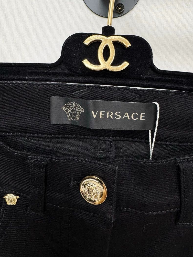 Versace Versace Women's Black Denim Jeans Size 27" / US 4 / IT 40 - 2 Thumbnail