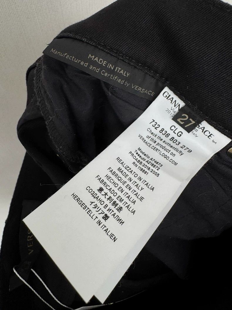 Versace Versace Women's Black Denim Jeans Size 27" / US 4 / IT 40 - 3 Thumbnail