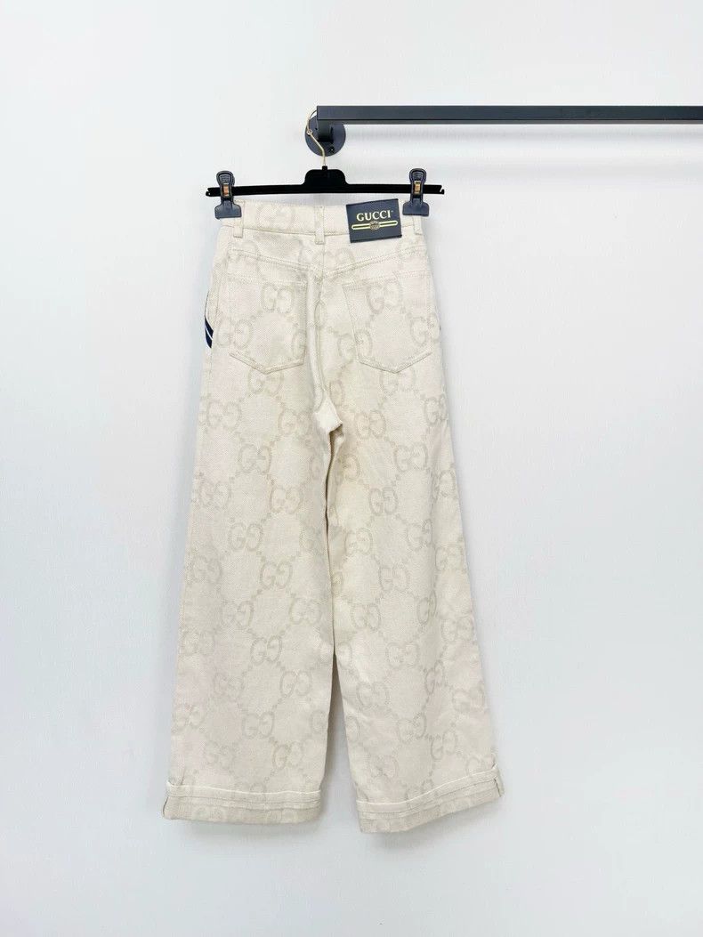 Gucci Gucci Monogram Denim Jeans Size 24" / US 00 / IT 34 - 6 Thumbnail