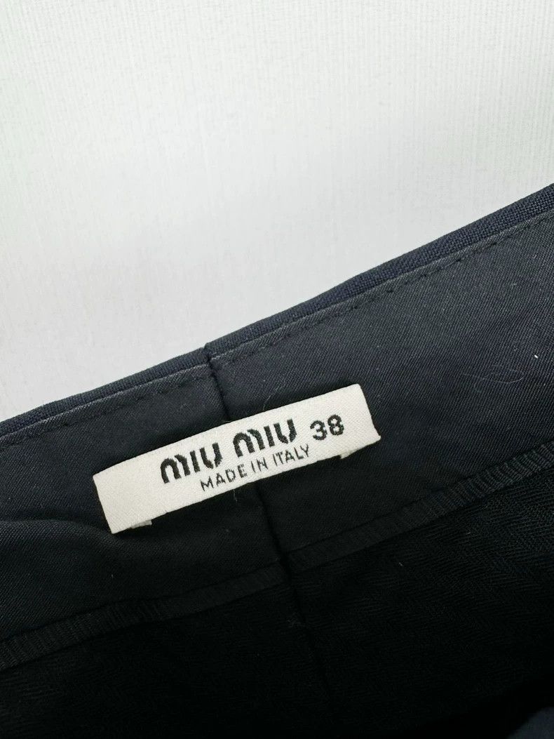 Miu Miu Miumiu Wool Casual Pants Spring Summer Size 38" / US 16 / IT 52 - 4 Thumbnail