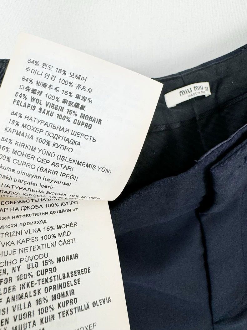 Miu Miu Miumiu Wool Casual Pants Spring Summer Size 38" / US 16 / IT 52 - 7 Thumbnail