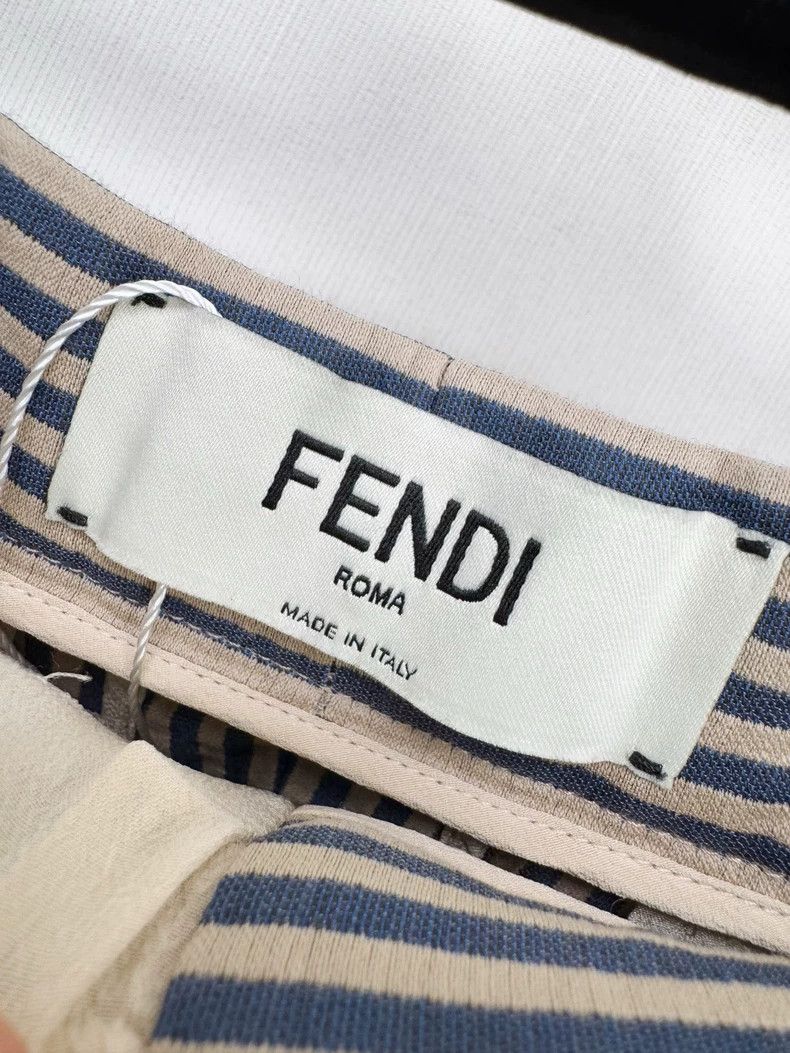 Fendi Fendi Striped Casual Ribbed Casual Pants Size 42" / US 20 - 2 Thumbnail