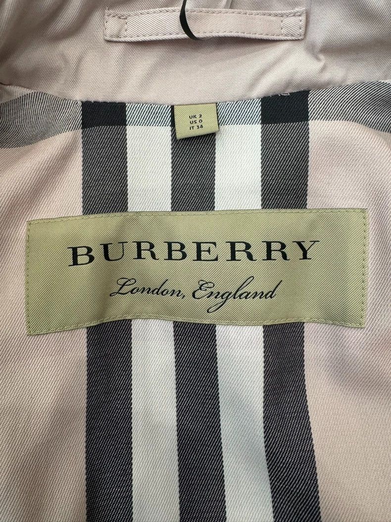 Burberry Burberry London Pink Double-Breasted Trench Coat Size XS / US 0-2 / IT 36-38 - 5 Thumbnail