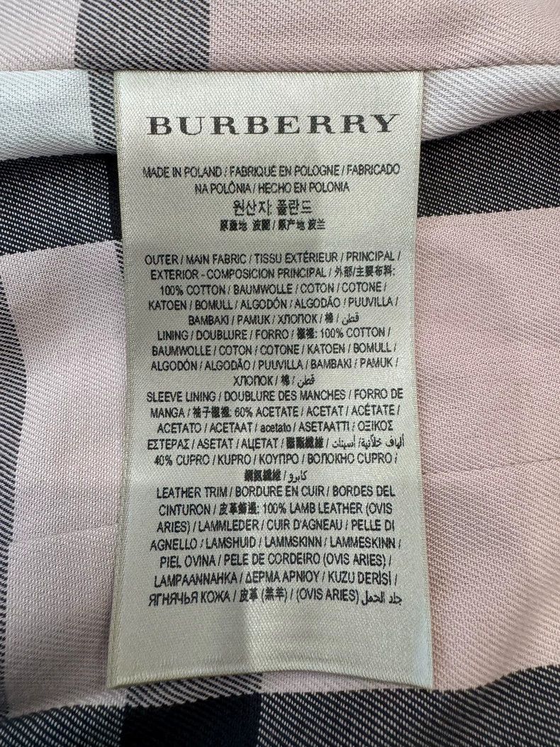 Burberry Burberry London Pink Double-Breasted Trench Coat Size XS / US 0-2 / IT 36-38 - 7 Thumbnail