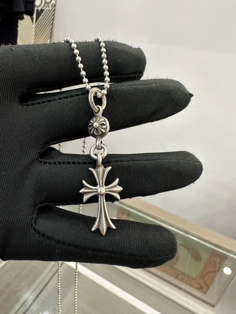 Chrome Hearts Chrome Hearts Silver Cross Pendant Necklace Size ONE SIZE - 2 Thumbnail