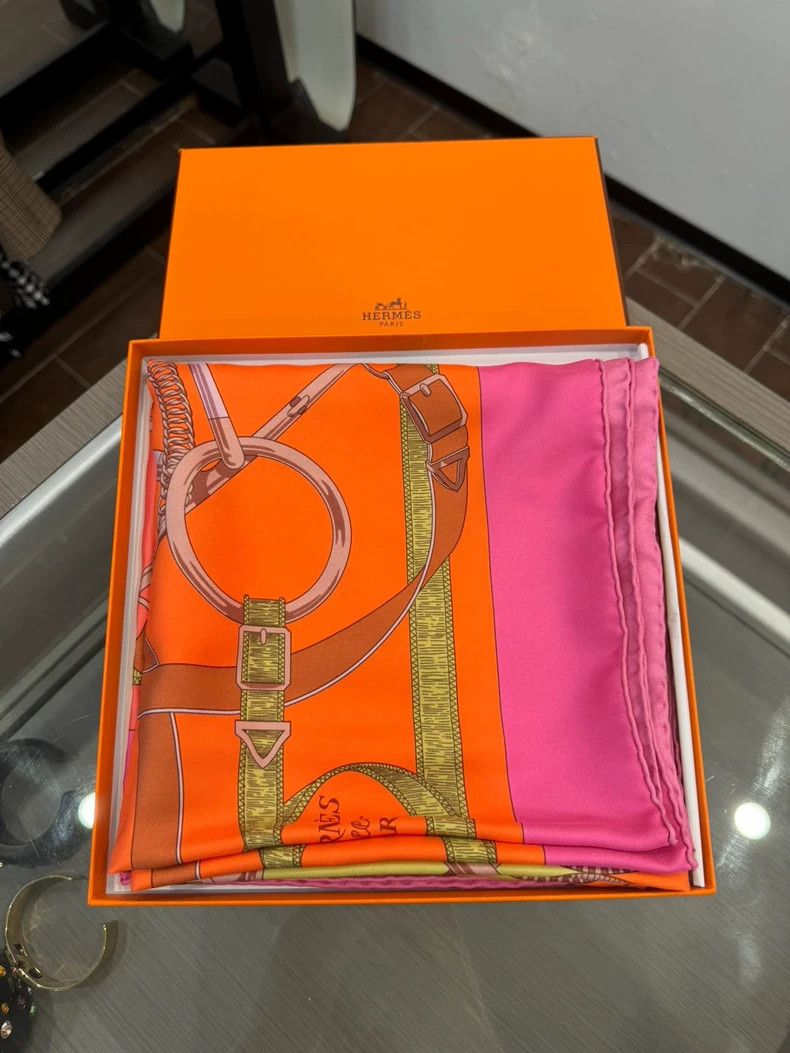 Hermes Hermes Pop Art Horse Silk Scarf 90cm Size ONE SIZE - 2 Thumbnail