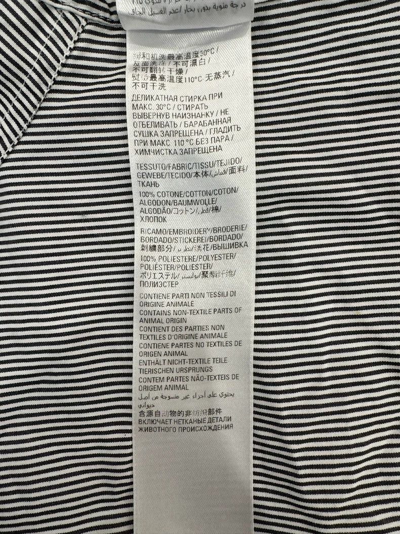 Balenciaga Balenciaga Gray Stripe Logo Button-Up Shirt Size XS / US 0-2 / IT 36-38 - 7 Thumbnail