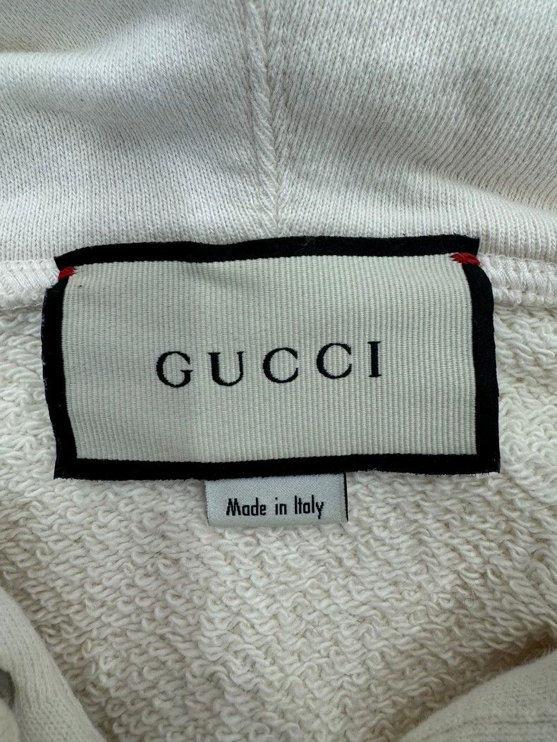 Gucci Gucci Beige Logo Hoodie with Stripes Size XS / US 0-2 / IT 36-38 - 4 Thumbnail