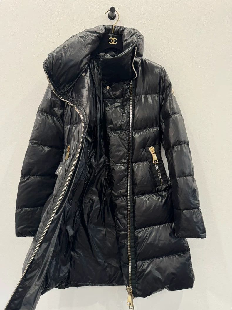 Moncler Moncler Joinville Black Logo Zip Down Jacket Size XXS / US 00 / IT 34 - 3 Thumbnail