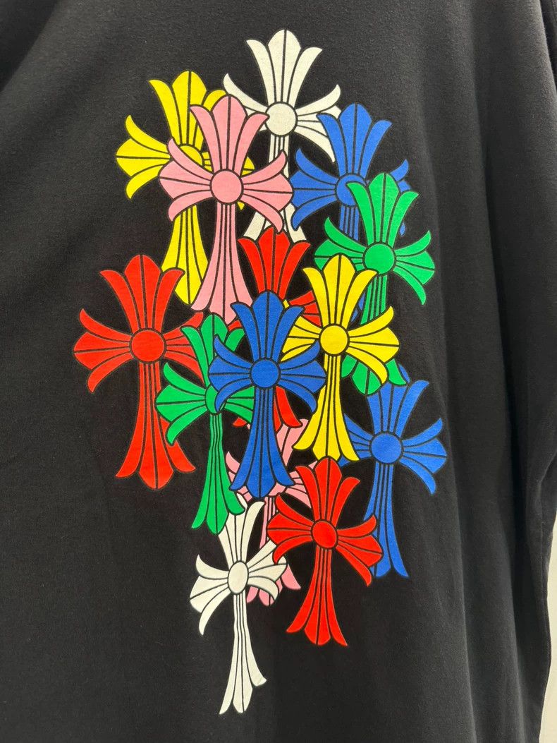 Chrome Hearts Chrome Hearts Colorful Cross Black Short-Sleeve T-Shirt Size XXL / US 16-18 / IT 52-54 - 3 Thumbnail