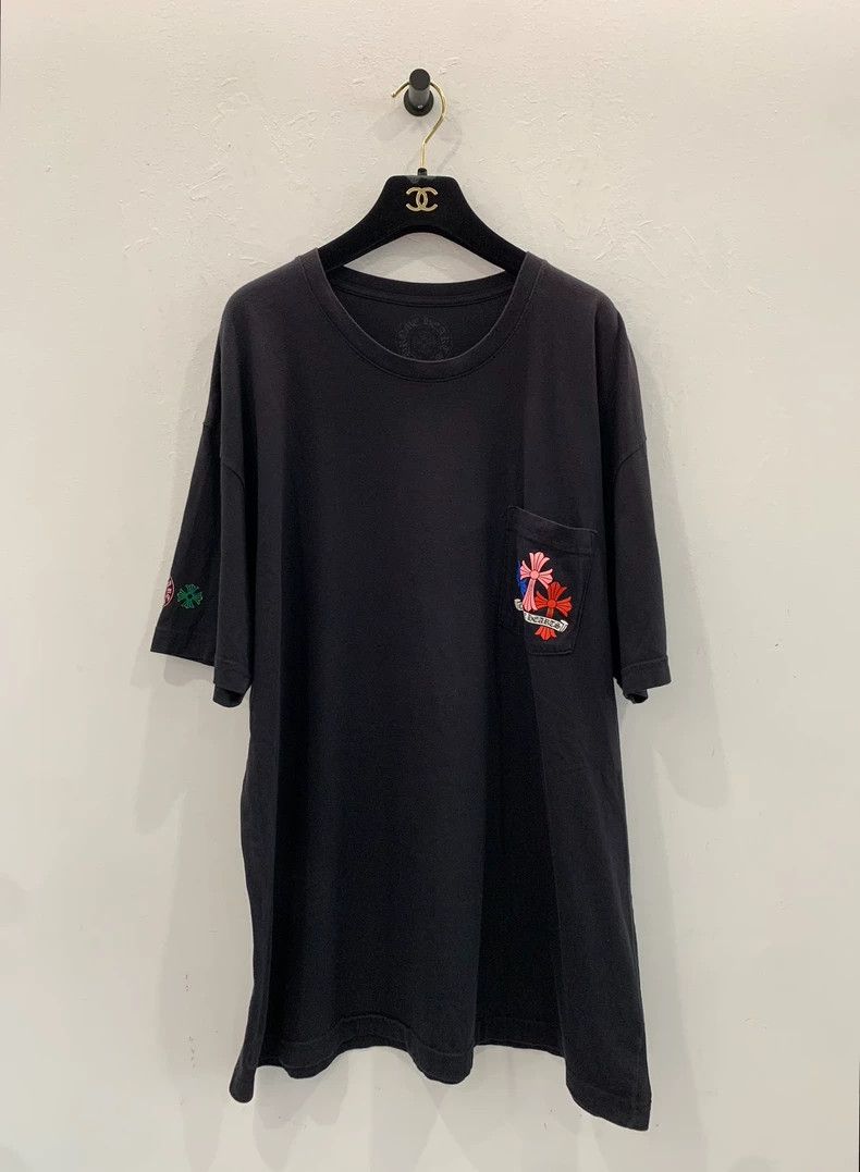 Chrome Hearts Chrome Hearts Colorful Cross Black Short-Sleeve T-Shirt Size XXL / US 16-18 / IT 52-54 - 2 Thumbnail