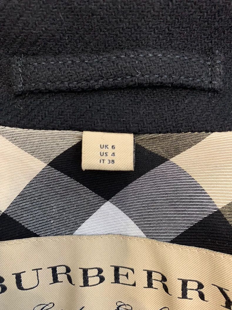 Burberry Burberry Black Wool Double-Breasted Trench Coat Size M / US 6-8 / IT 42-44 - 5 Thumbnail