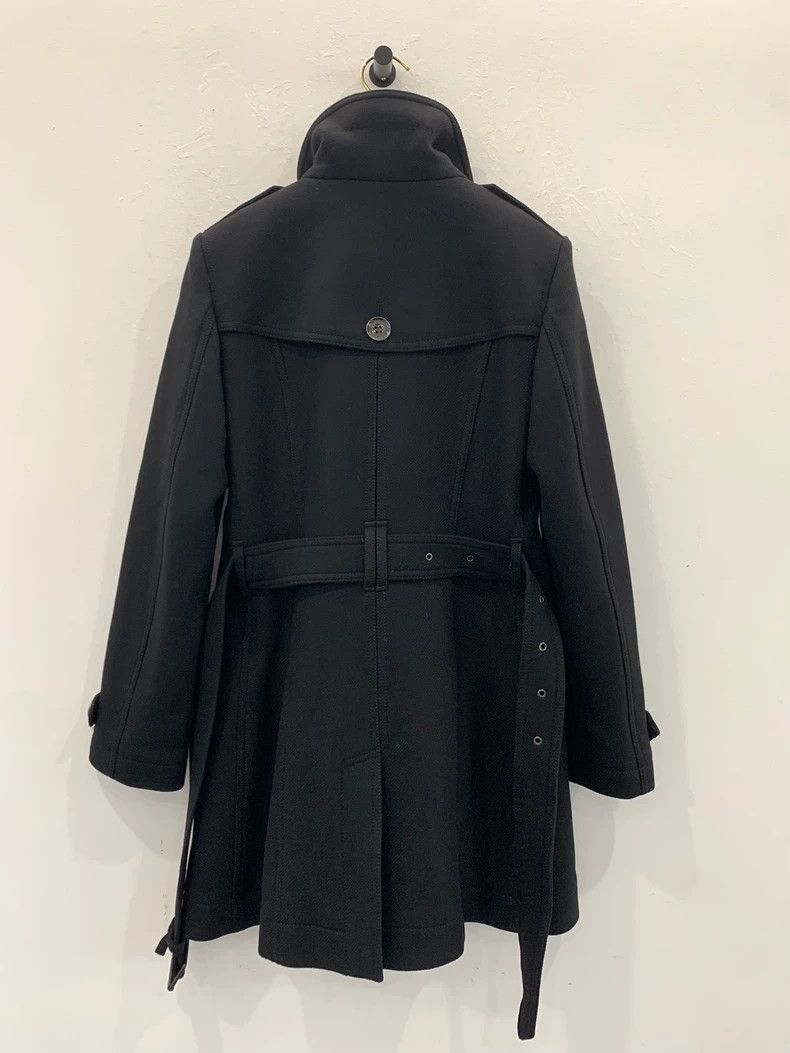 Burberry Burberry Black Wool Double-Breasted Trench Coat Size M / US 6-8 / IT 42-44 - 2 Thumbnail