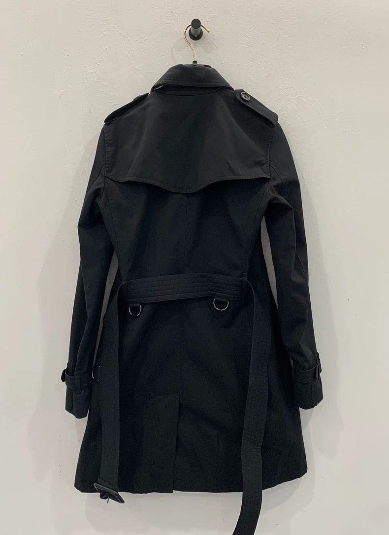 Burberry Burberry Double-Breasted Trench Coat Black Size XS / US 0-2 / IT 36-38 - 2 Thumbnail