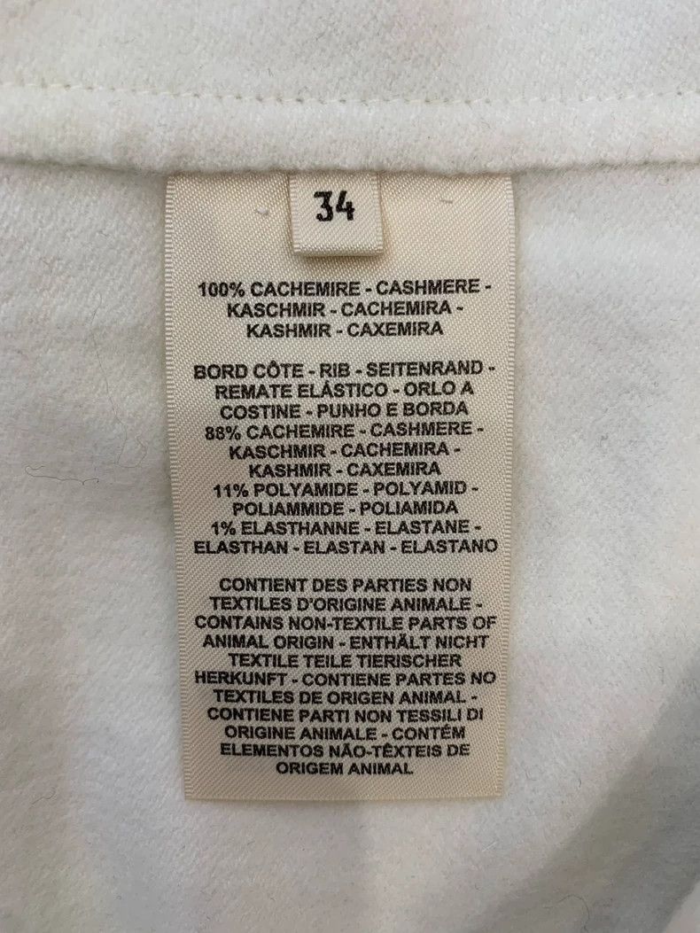 Hermes Hermes White Cashmere Women's Jacket Size XS / US 0-2 / IT 36-38 - 6 Thumbnail