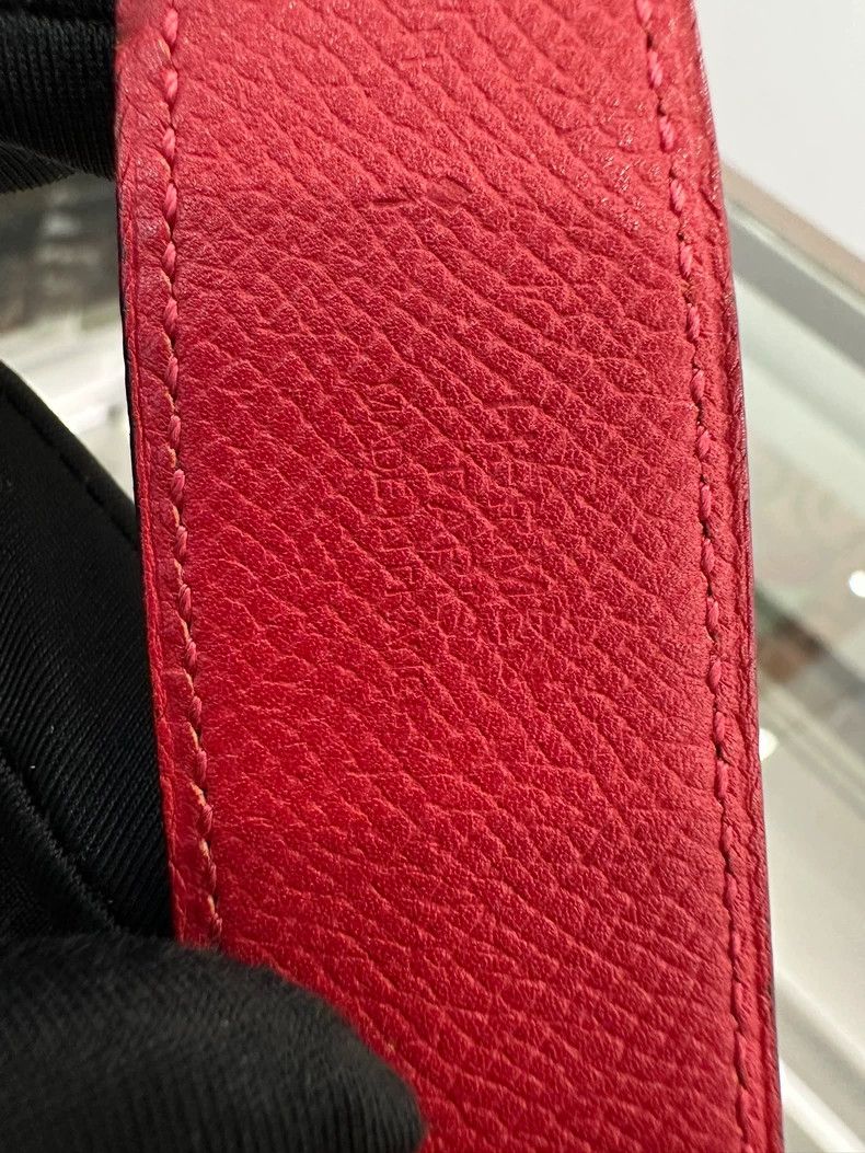 Hermes Hermes Red and Burgundy 3cm Women's Belt 85cm Size ONE SIZE - 8 Thumbnail