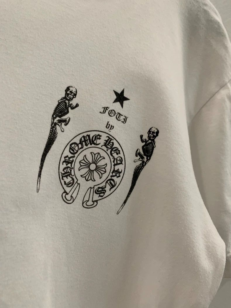 Chrome Hearts Chrome Hearts White Foti Skull Short Sleeve Tee Size M / US 6-8 / IT 42-44 - 3 Thumbnail