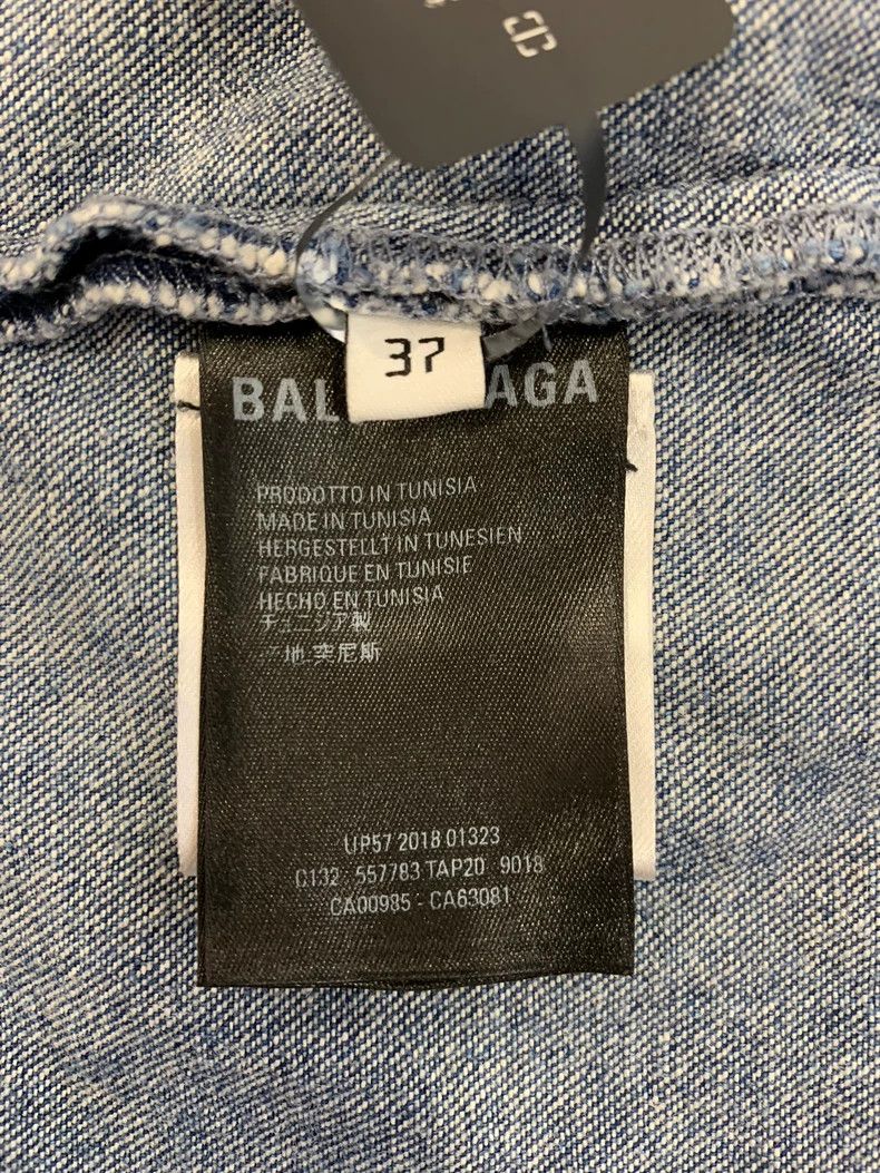 Balenciaga Balenciaga Blue Denim Shirt Jacket Size XS / US 0-2 / IT 36-38 - 6 Thumbnail