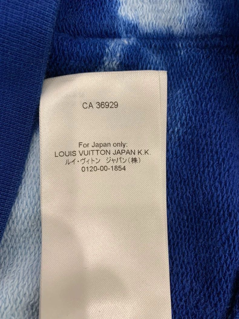 Louis Vuitton Louis Vuitton Blue Tie-Dye Logo Hoodie Size M / US 6-8 / IT 42-44 - 7 Thumbnail
