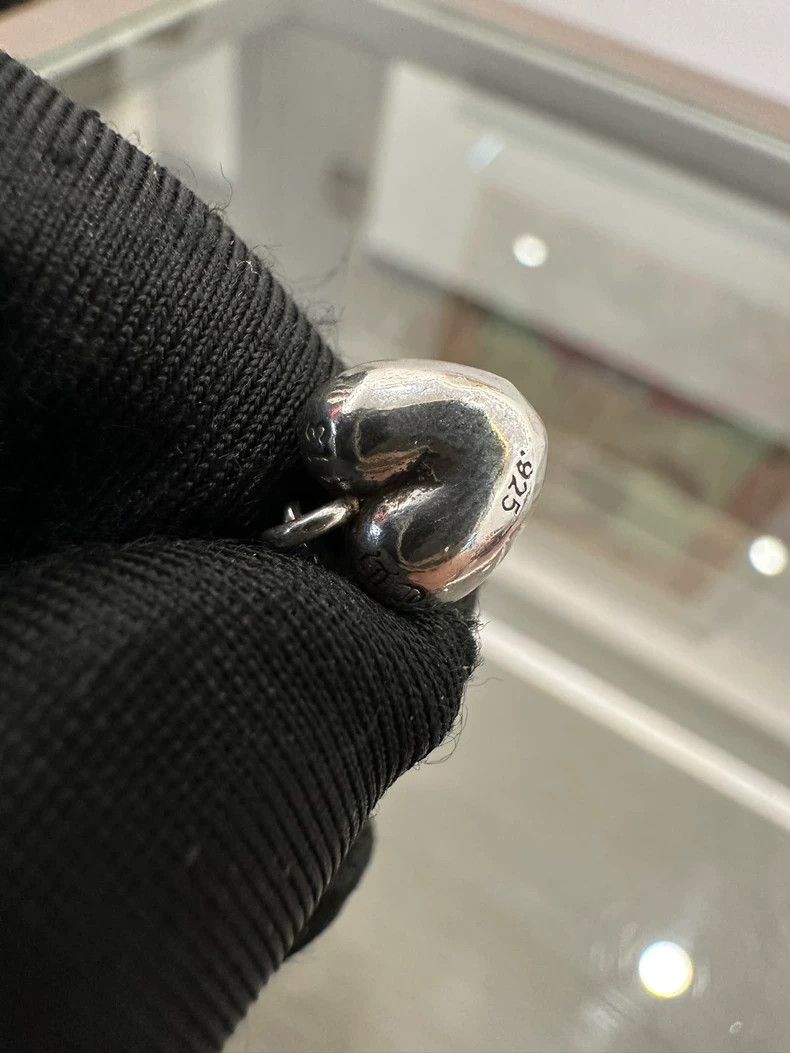 Chrome Hearts Chrome Hearts Silver Heart Vine Earrings Size ONE SIZE - 5 Thumbnail