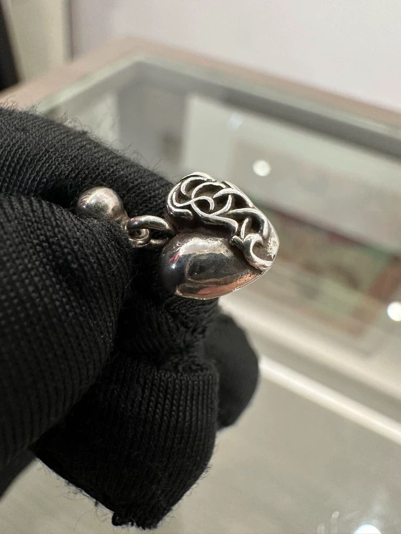 Chrome Hearts Chrome Hearts Silver Heart Vine Earrings Size ONE SIZE - 4 Thumbnail