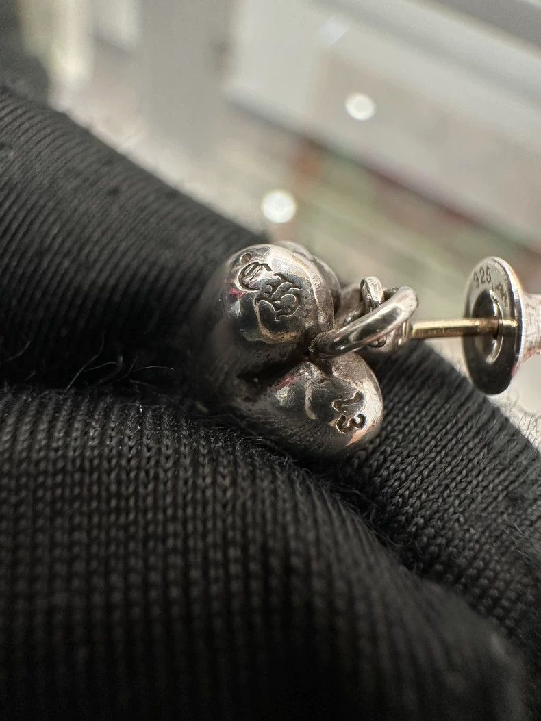Chrome Hearts Chrome Hearts Silver Heart Vine Earrings Size ONE SIZE - 7 Thumbnail