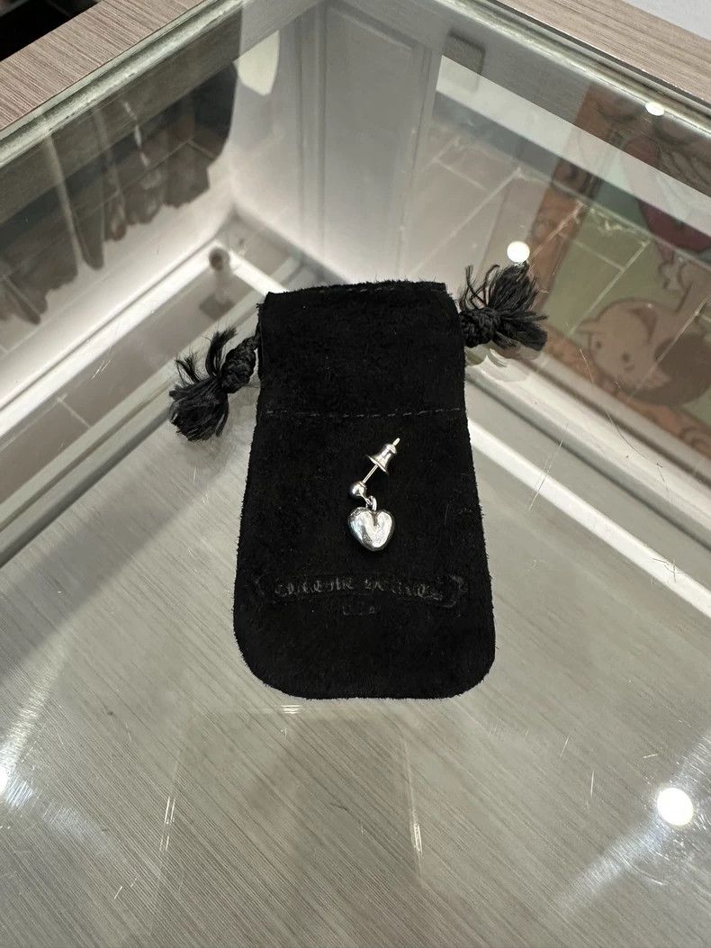 Chrome Hearts Chrome Hearts Silver Heart Vine Earrings Size ONE SIZE - 2 Thumbnail