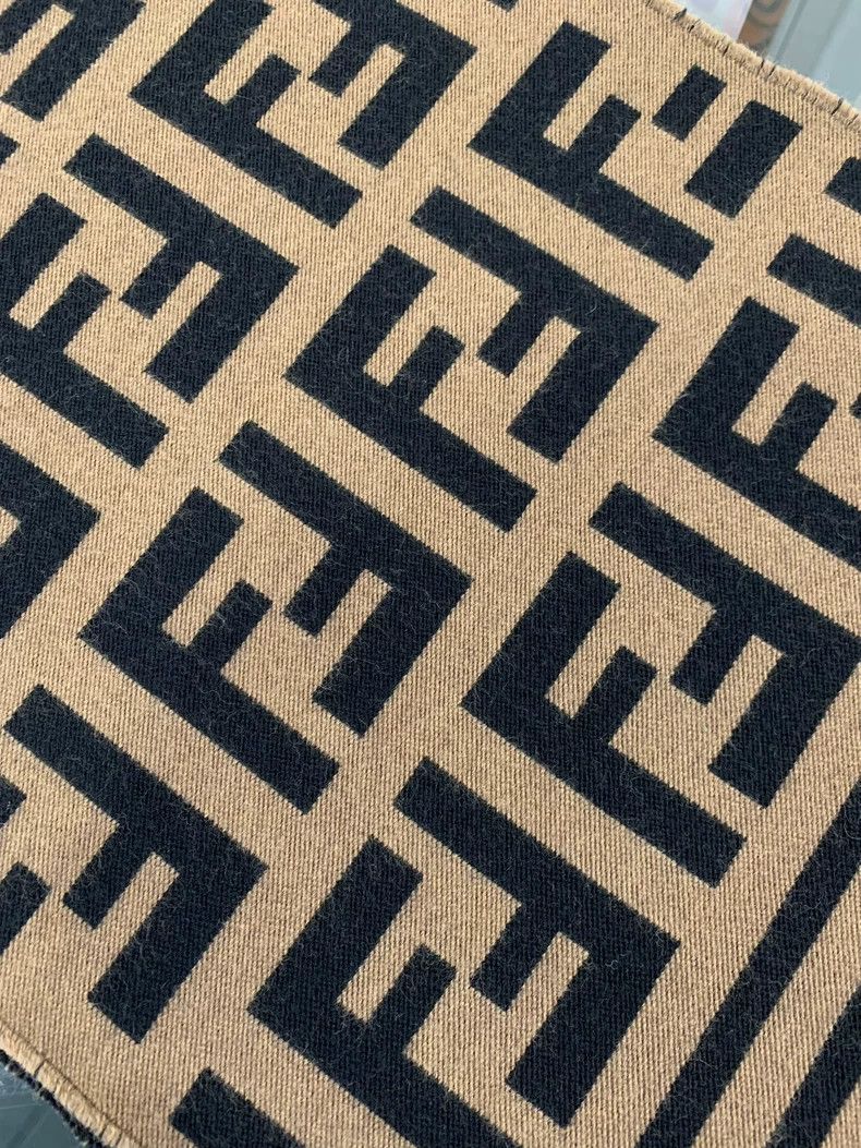 Fendi Fendi FF Logo Wool Women's Scarf Size ONE SIZE - 6 Thumbnail