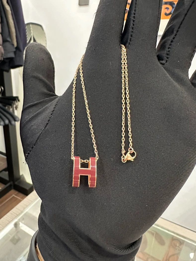 Hermes Hermes Large Pop H Enamel Necklace Size ONE SIZE - 2 Thumbnail