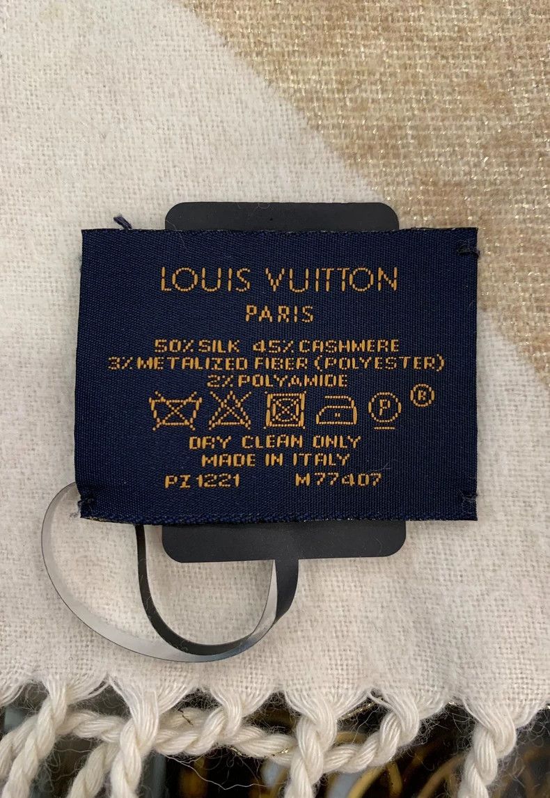Louis Vuitton Louis Vuitton Beige Wool Fringe Scarf Shawl Size ONE SIZE - 7 Thumbnail