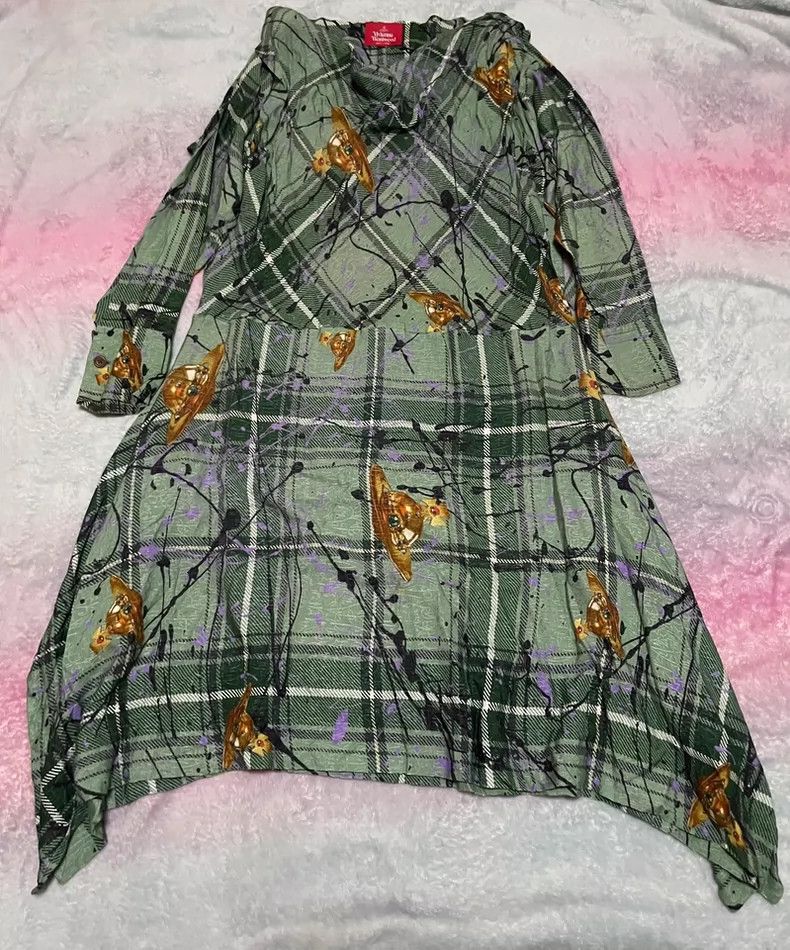 Vivienne Westwood Vivienne Westwood 3D Saturn Plaid Dress - dmc Size M / US 6-8 / IT 42-44 - 5 Thumbnail