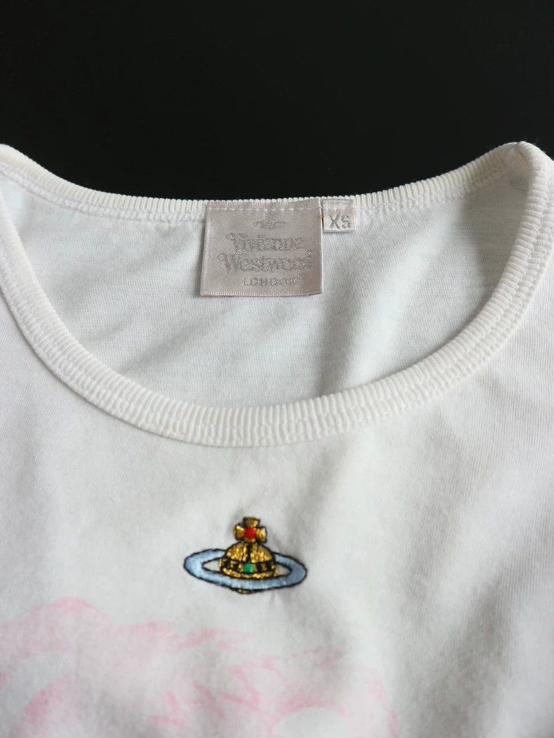 Vivienne Westwood Vivienne Westwood Pink Bear Embroidered T-shirt - dmc Size S / US 4 / IT 40 - 4 Thumbnail