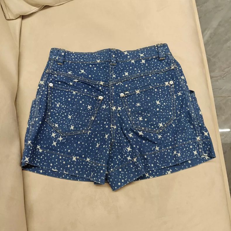 Vivienne Westwood Vivienne Westwood Star Print Denim Shorts - dmc Size 28" / US 6 / IT 42 - 2 Thumbnail