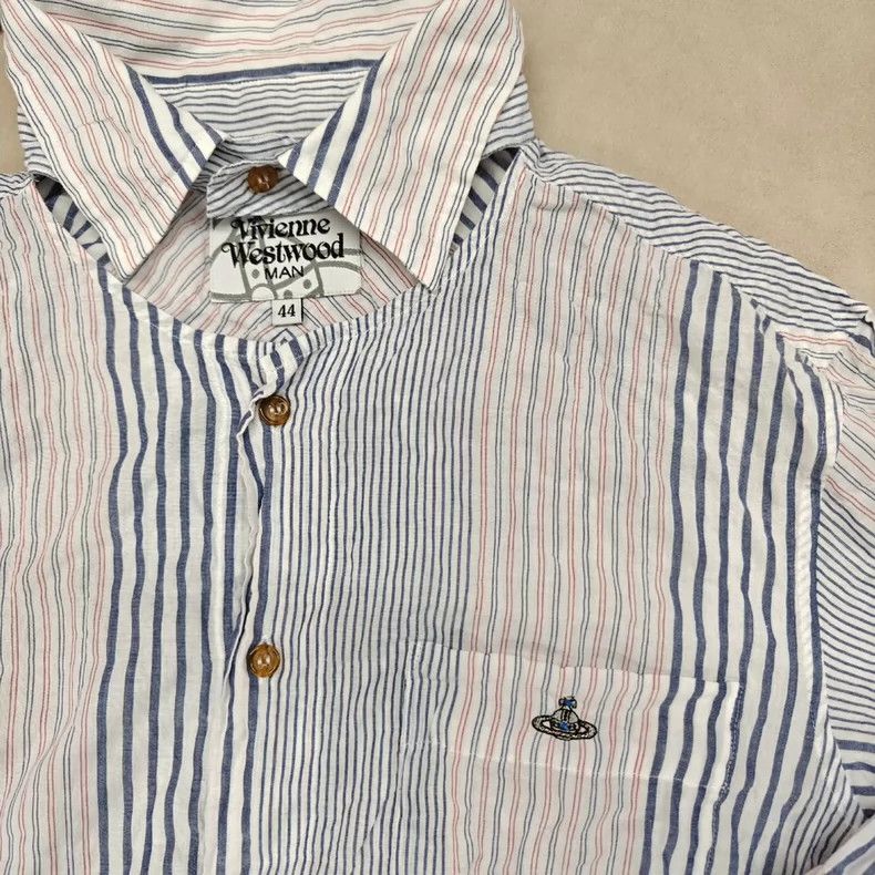 Vivienne Westwood Vivienne Westwood Striped Shirt Dress - dmc Size L / US 10 / IT 46 - 2 Thumbnail
