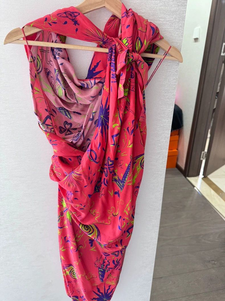 Vivienne Westwood Vivienne Westwood Silk Fake Two-Piece Dress - dmc Size M / US 6-8 / IT 42-44 - 3 Thumbnail