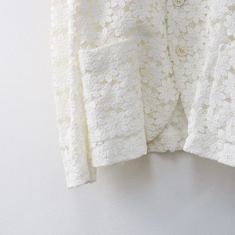 Comme des Garcons Comme des Garcons 22SS Lace Flower Blazer - dmc Size M / US 6-8 / IT 42-44 - 4 Thumbnail