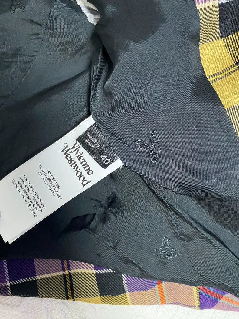 Vivienne Westwood Vivienne Westwood Purple Yellow Plaid Blazer - dmc Size M / US 6-8 / IT 42-44 - 3 Thumbnail