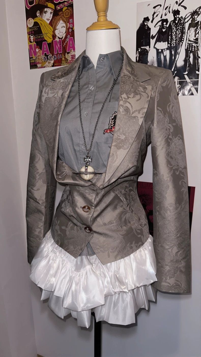 Vivienne Westwood Vivienne Westwood Silver Brocade Blazer - dmc Size M / US 6-8 / IT 42-44 - 4 Thumbnail
