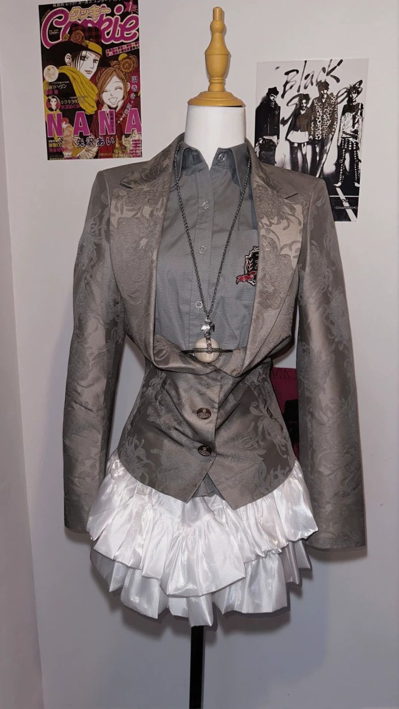 Vivienne Westwood Vivienne Westwood Silver Brocade Blazer - dmc Size M / US 6-8 / IT 42-44 - 3 Thumbnail