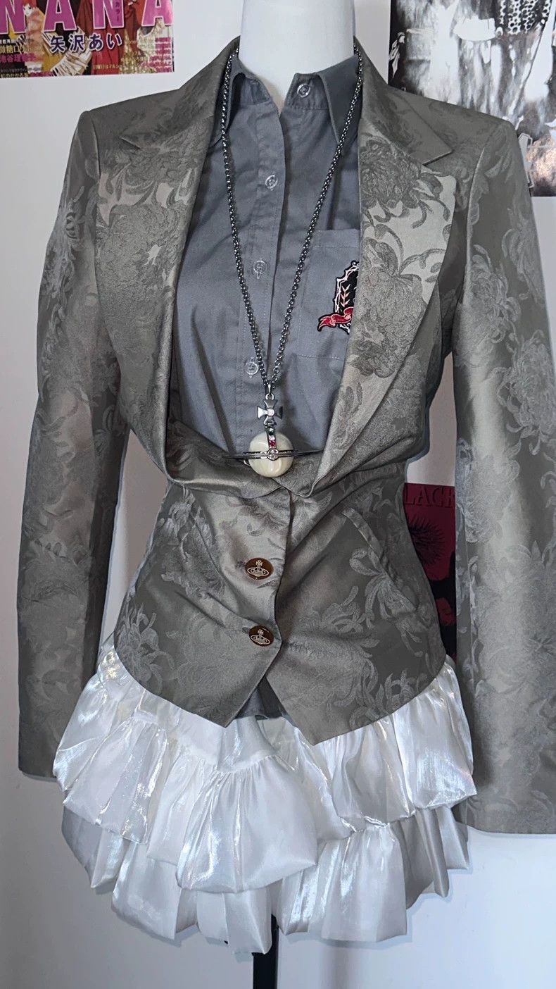 Vivienne Westwood Vivienne Westwood Silver Brocade Blazer - dmc Size M / US 6-8 / IT 42-44 - 2 Thumbnail